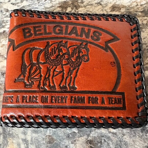 Vintage Belgian Horses Wallet - Picture 1 of 10